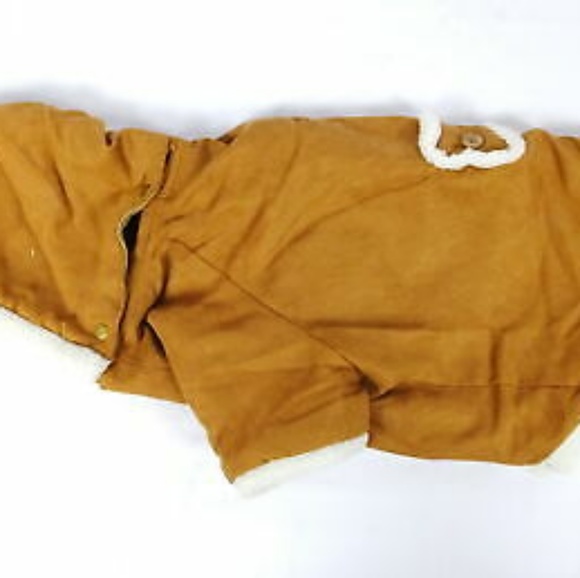 Polyester Hooded Sherpa Dog Coat Jacket-XL 24" - Picture 5 of 7